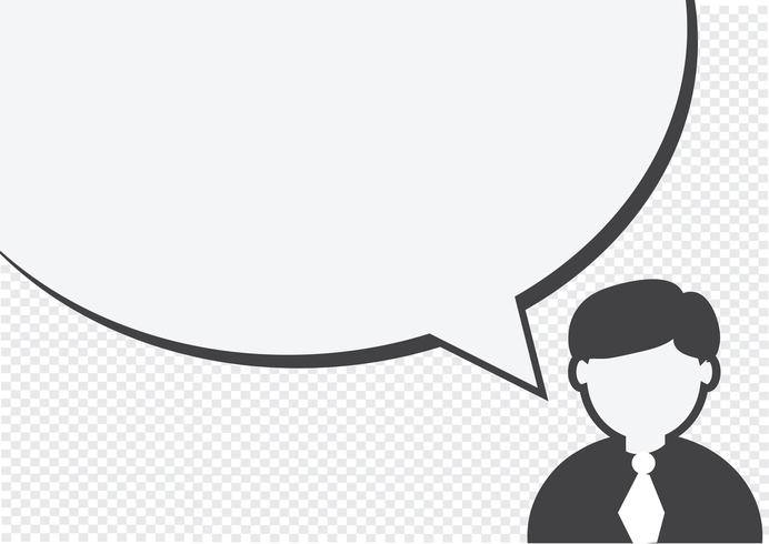 People icon and  peoples talking Speech Bubble  vector