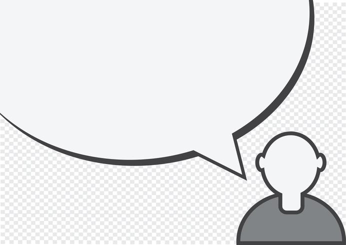 People icon and  peoples talking Speech Bubble  vector