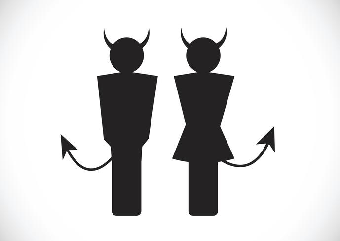 Pictogram Devil Icon Symbol Sign vector