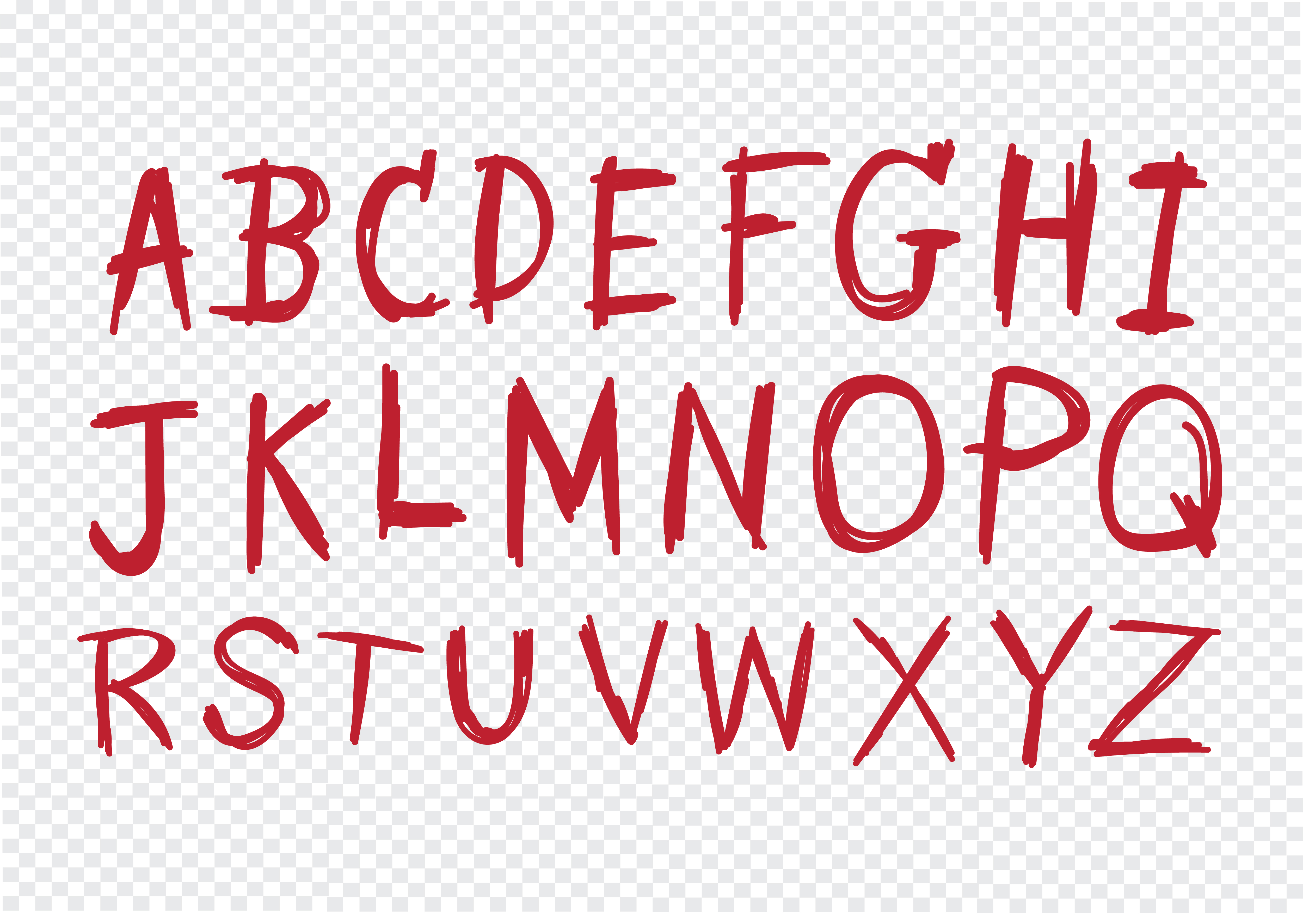 Hand drawn letters font written with a pen 645604 Vector Art at Vecteezy