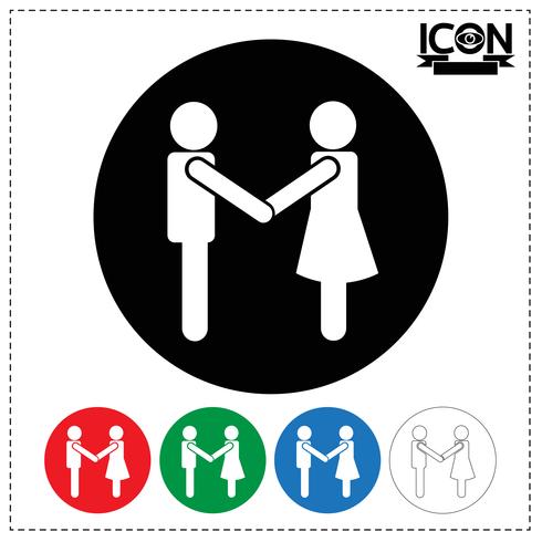 People Handshake Icon vector