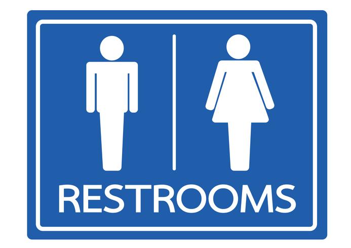 Restroom Symbol Male and Female  Icon vector