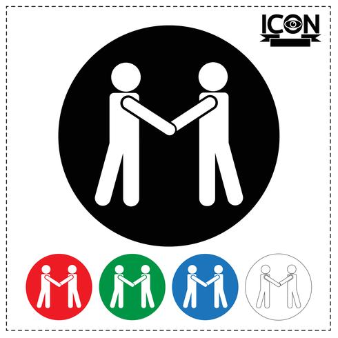 People Handshake Icon vector