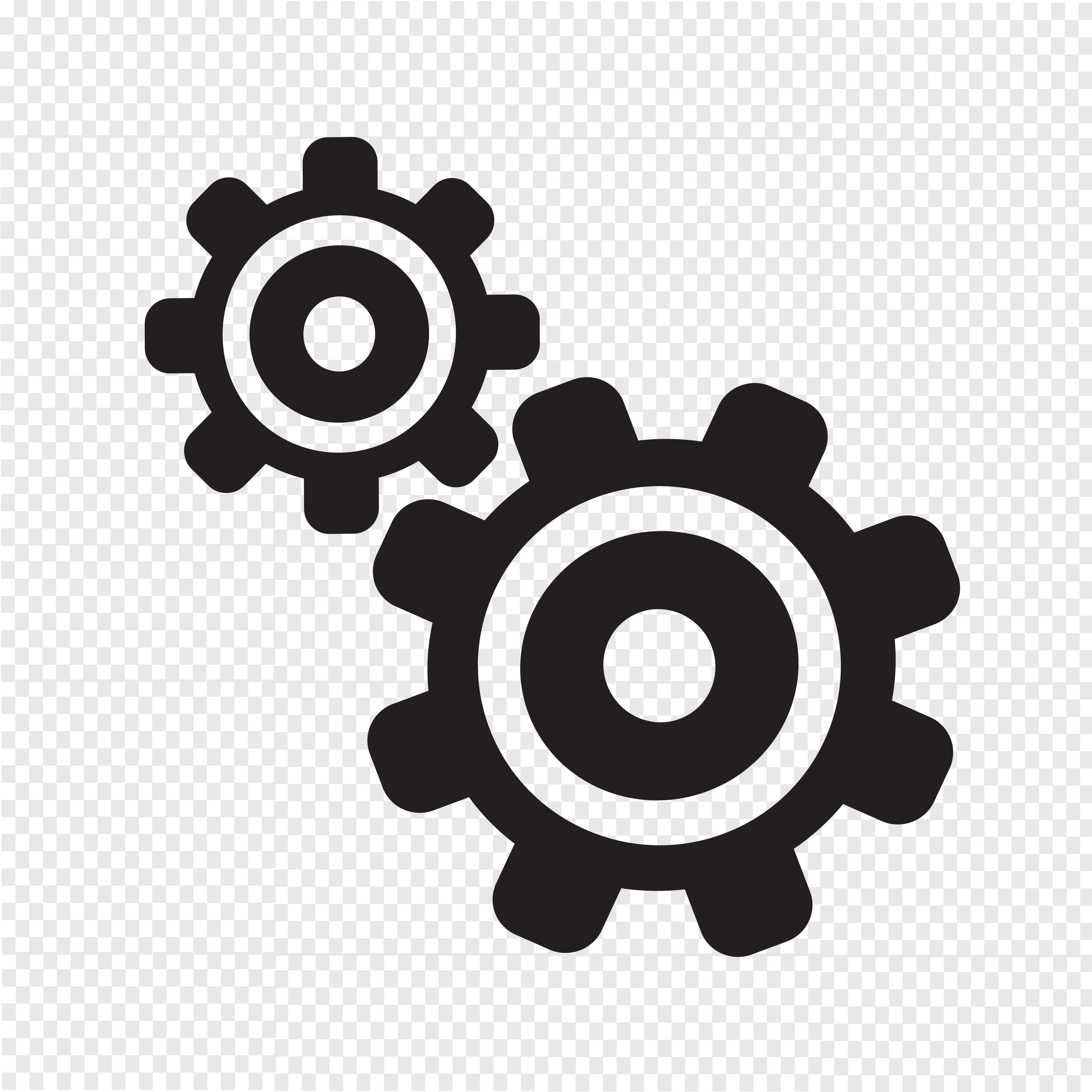 Download Gear icon symbol sign 645715 Vector Art at Vecteezy