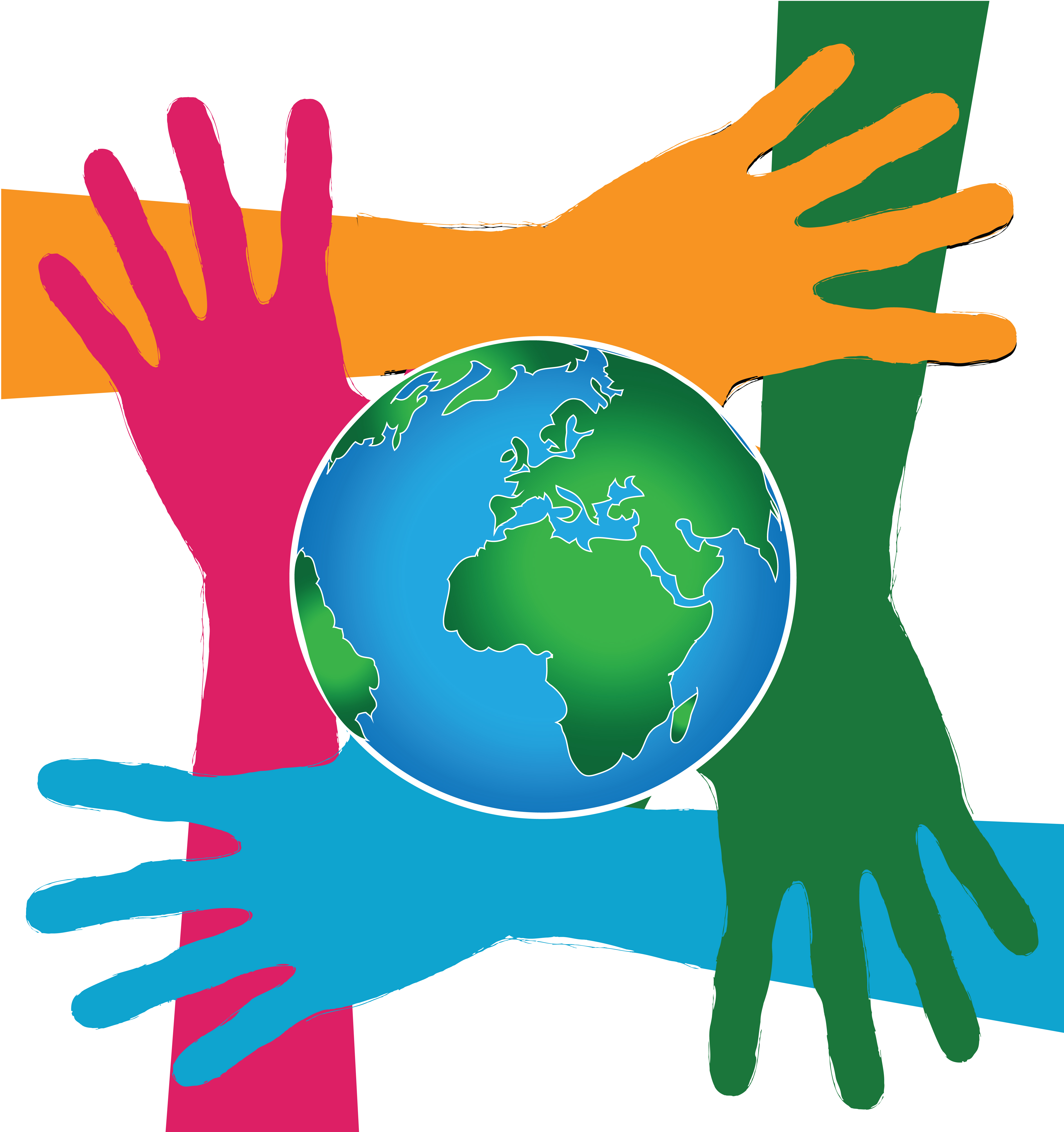 world in hands clip art