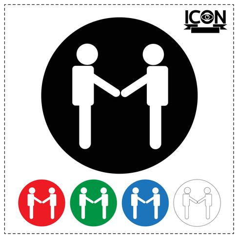 People Handshake Icon vector