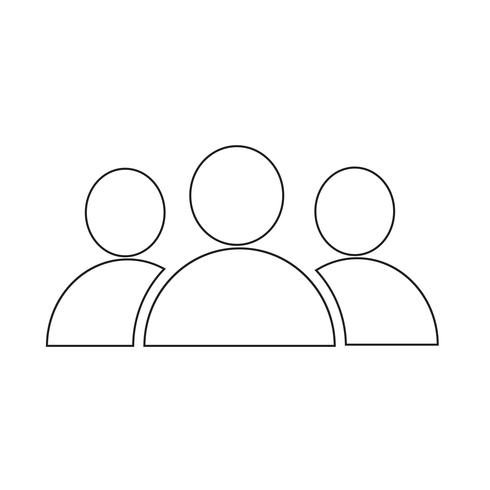 group people icon vector