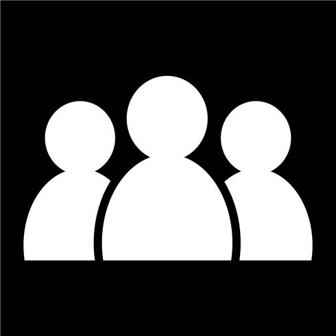 group people icon vector