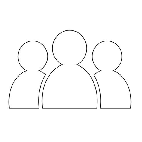 group people icon vector