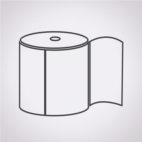 Toilet Paper Icon vector