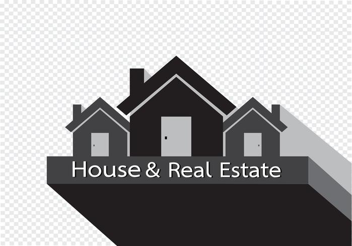 House icon and  Real Estate Building abstract design  vector