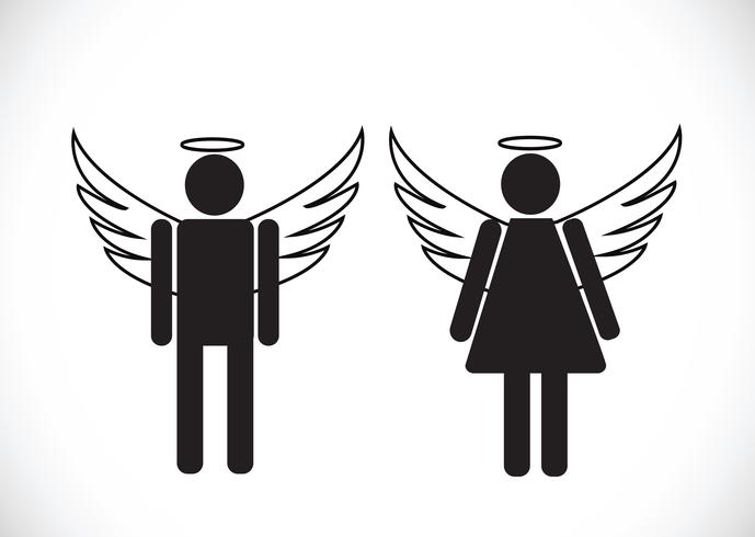 Pictogram  Angel Icon Symbol Sign vector