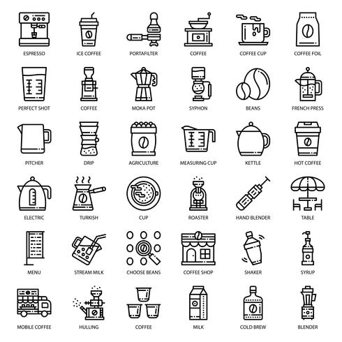 coffee's equipment icon  vector