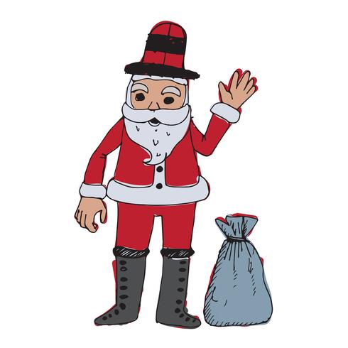 Nikolaus sankt ecs vintageshabbypink scegli natal Santa Claus for Christmas hand drawn 645987 Vector Art at Vecteezy