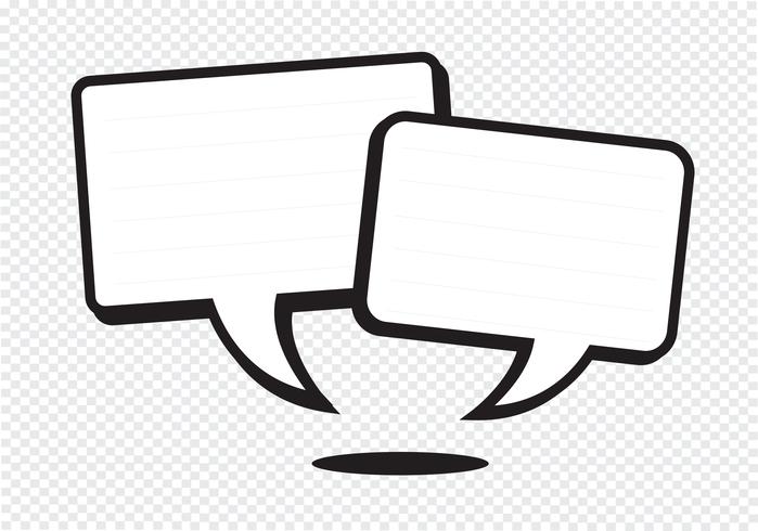 square speech bubbles  vector