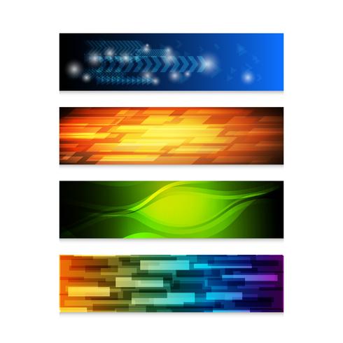 web banner set vector