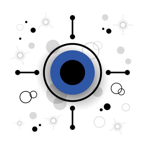 modern circle background vector