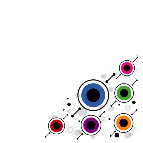 modern circle background vector
