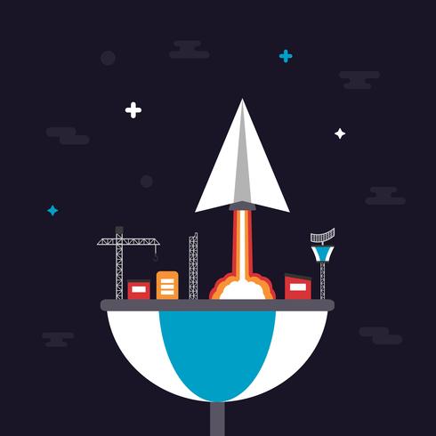 paper plane launch vector