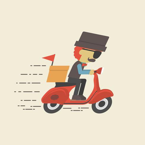 fast delivery service vector