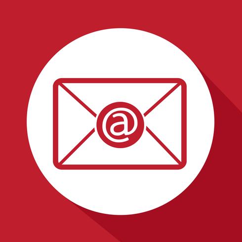 email symbol icon vector