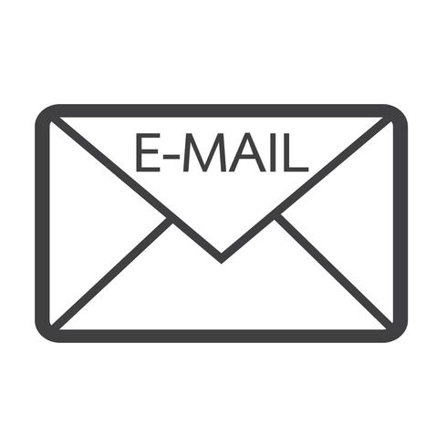 email symbol icon vector