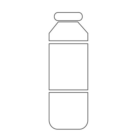 icono de jugo de botella vector