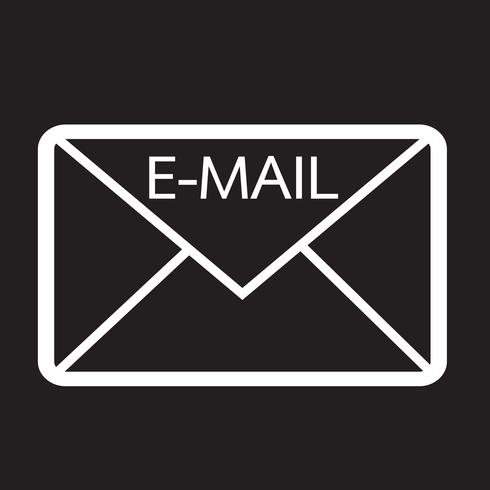 email symbol icon vector