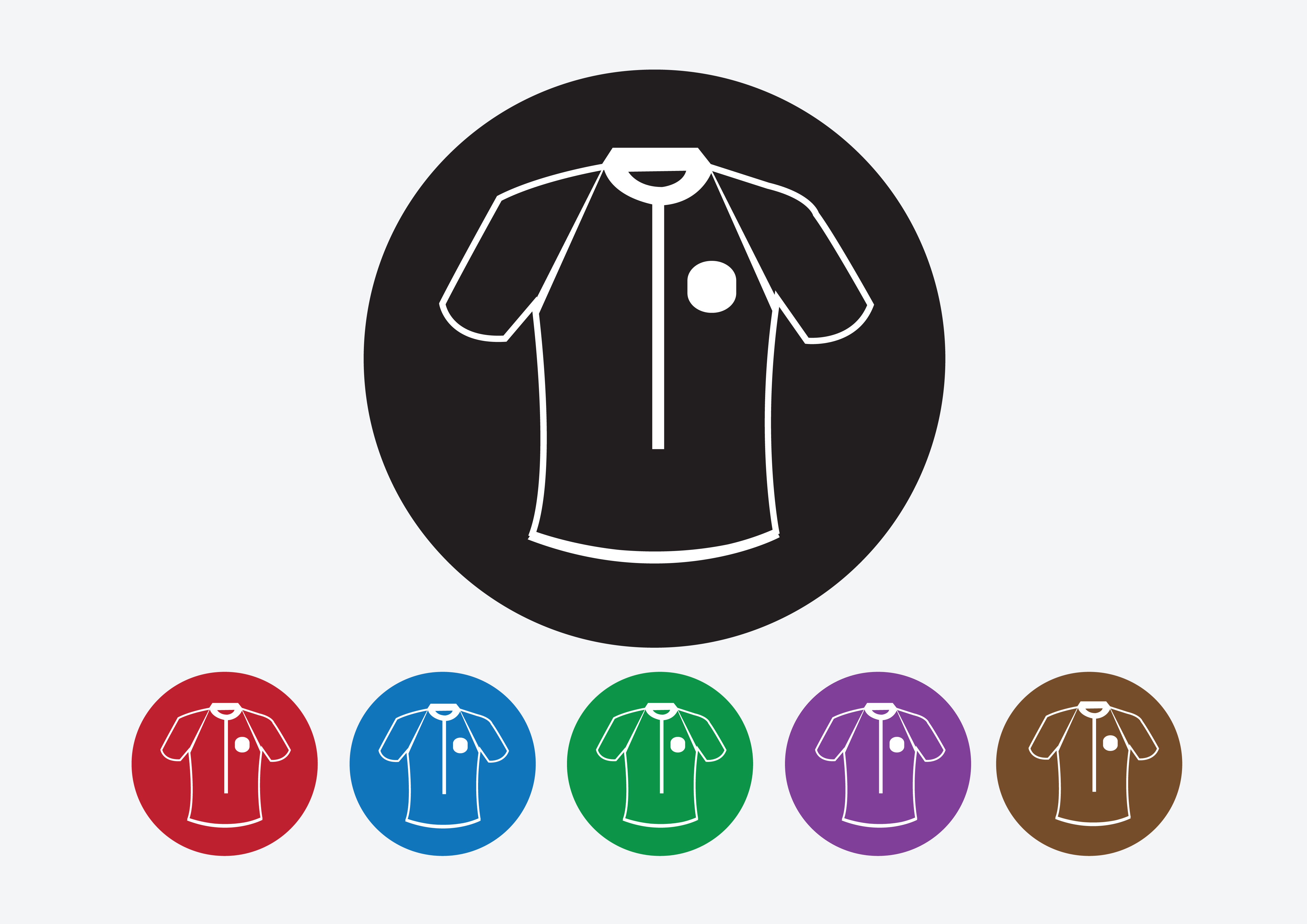 Apparel shirt and T-shirt Icon Clothing icons 646182 Vector Art at Vecteezy