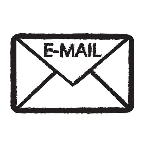 email symbol icon vector