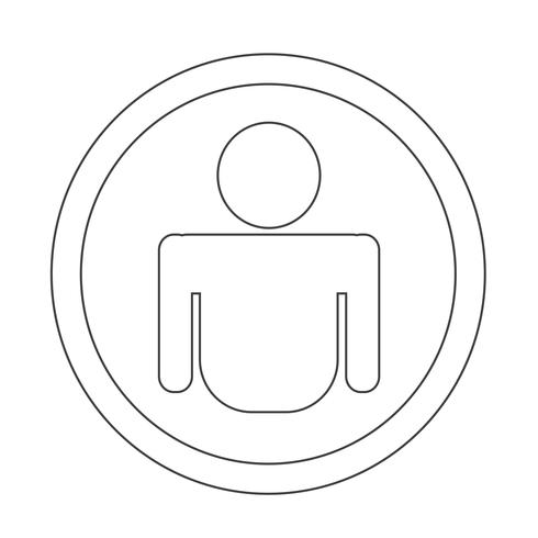 Person icon  symbol sign vector