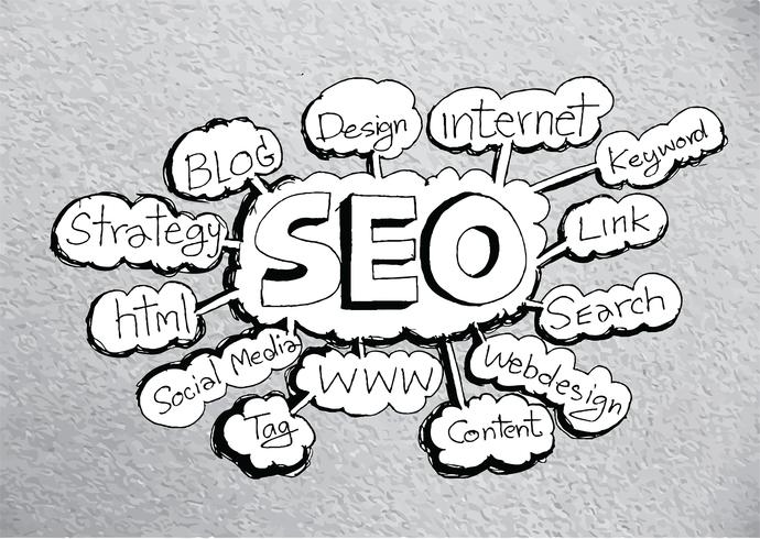 seo idea seo posicionamiento en buscadores vector