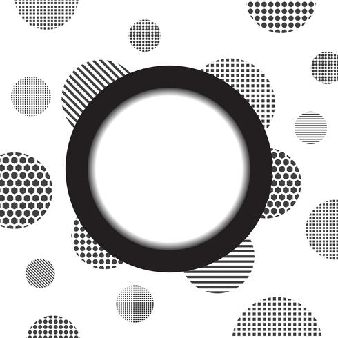 circle and dotty background vector