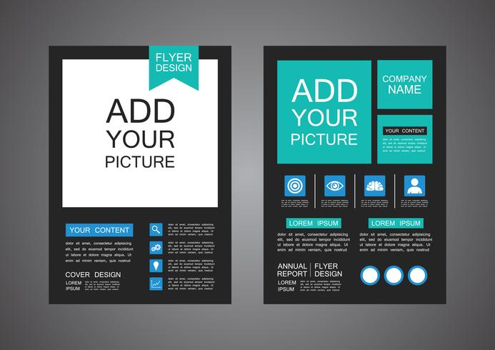 modern flyer design vector