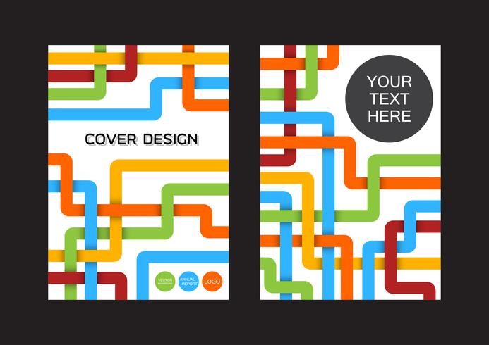 modern book cover vector