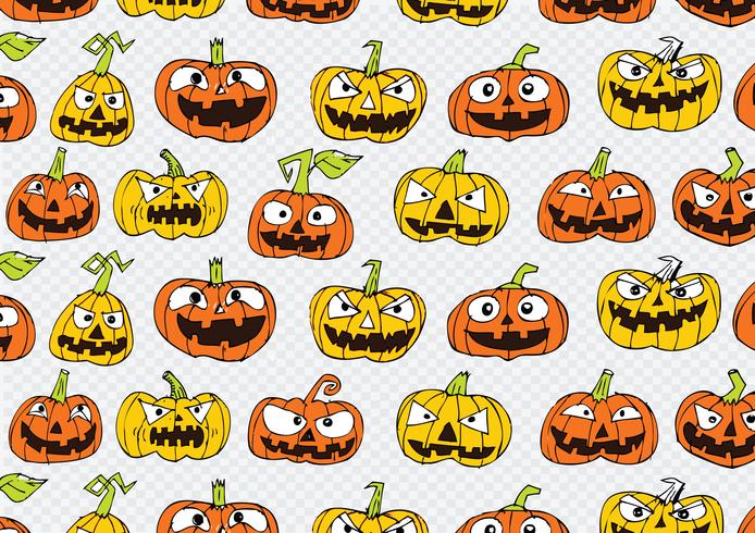 Fondo de calabaza de Halloween vector