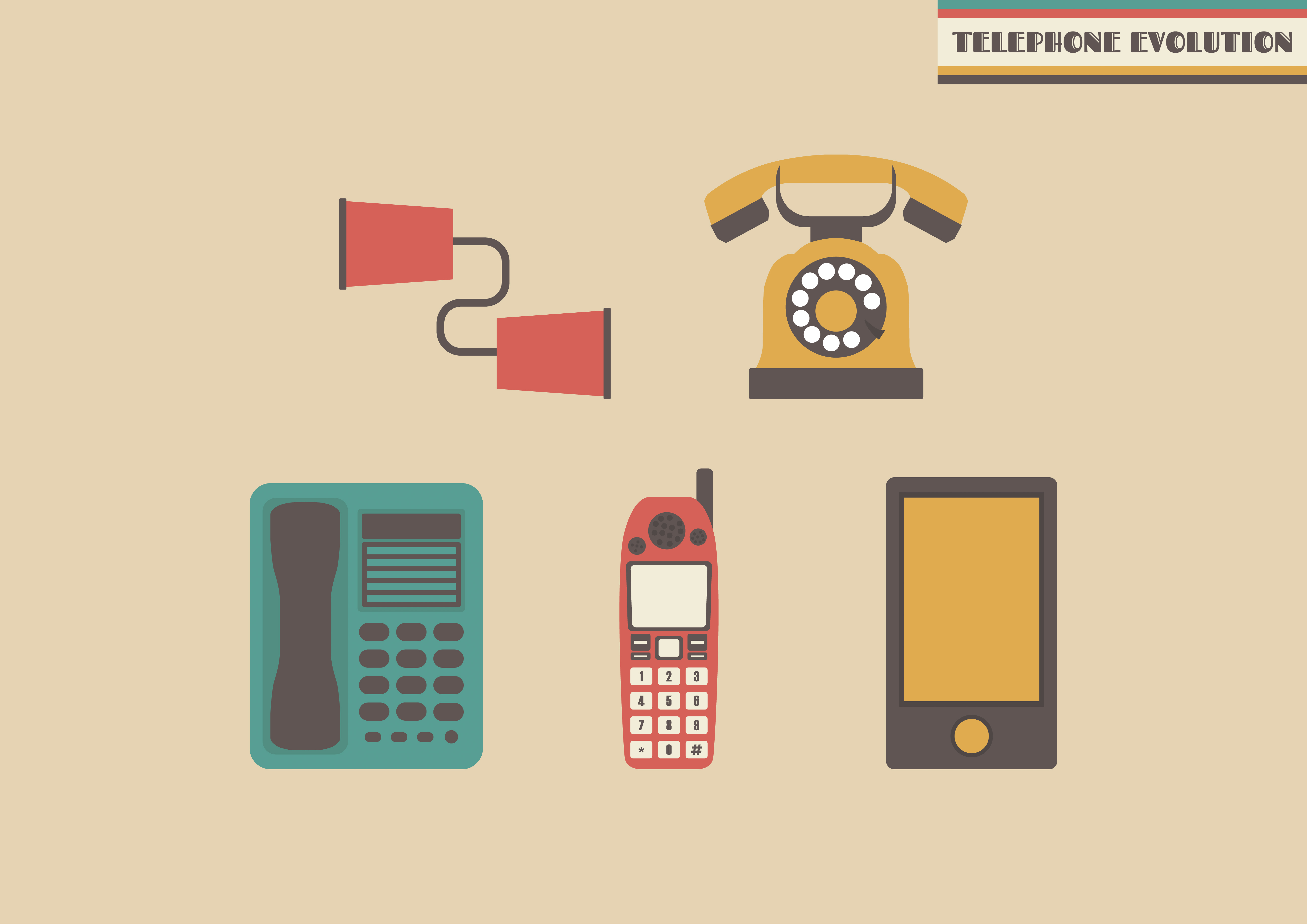 evolution of telephone 646418 Vector Art at Vecteezy