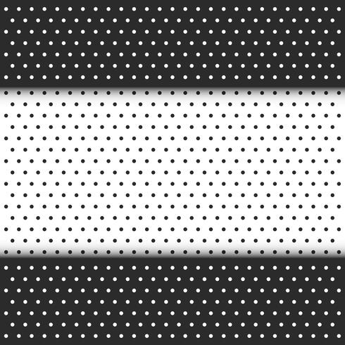 black and white polka dot vector
