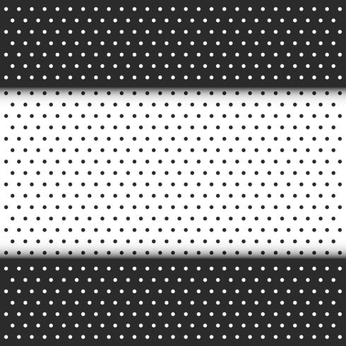 black and white polka dot vector