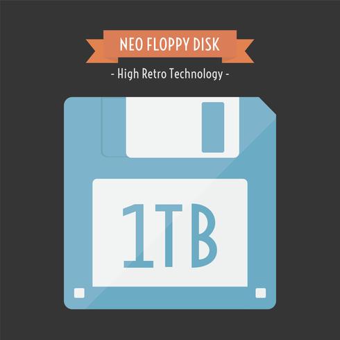 neo floppy disk vector