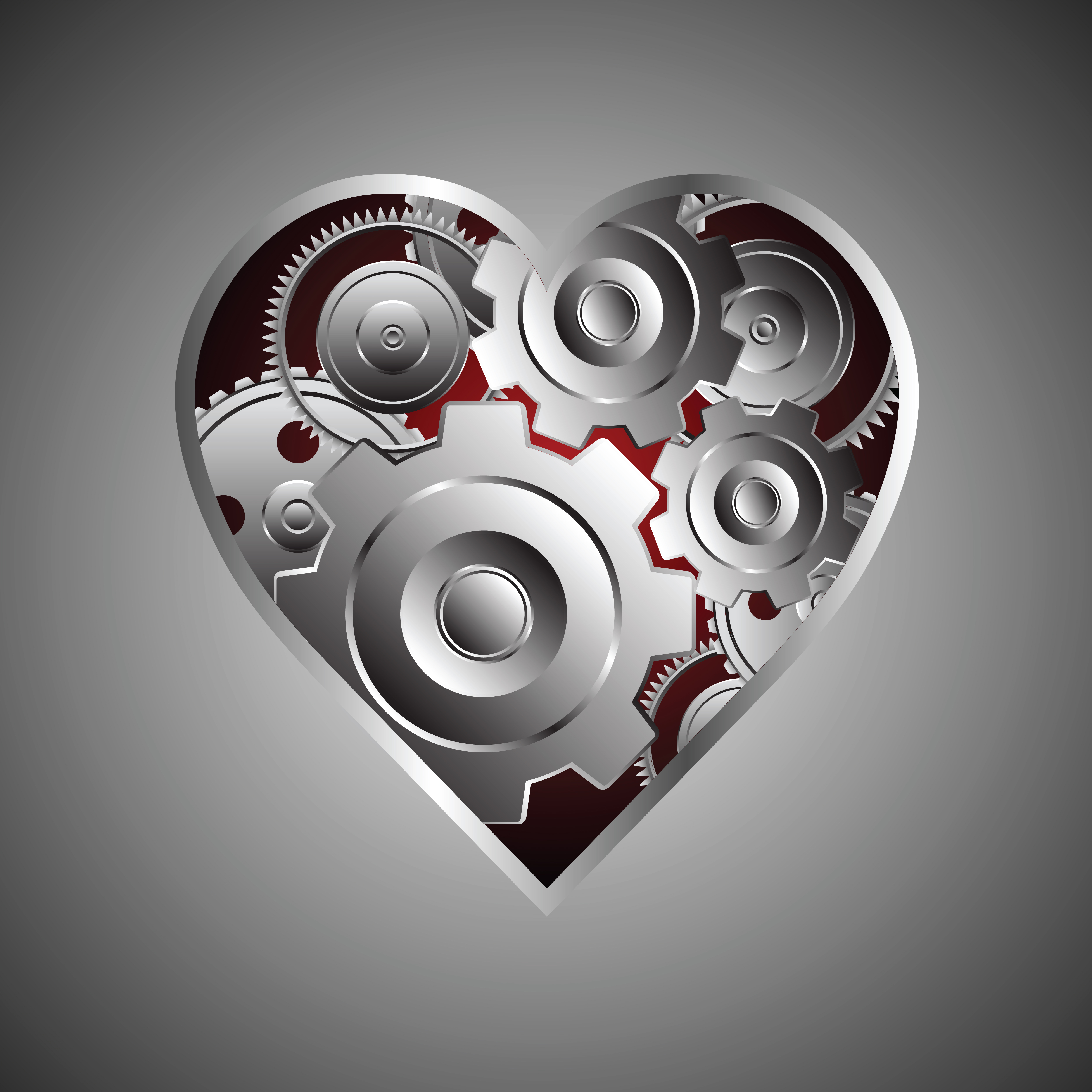 metal heart background 646496 Vector Art at Vecteezy