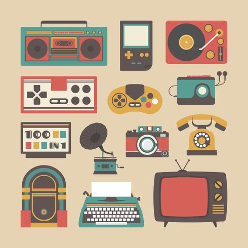 antiguo icono de gadget vector