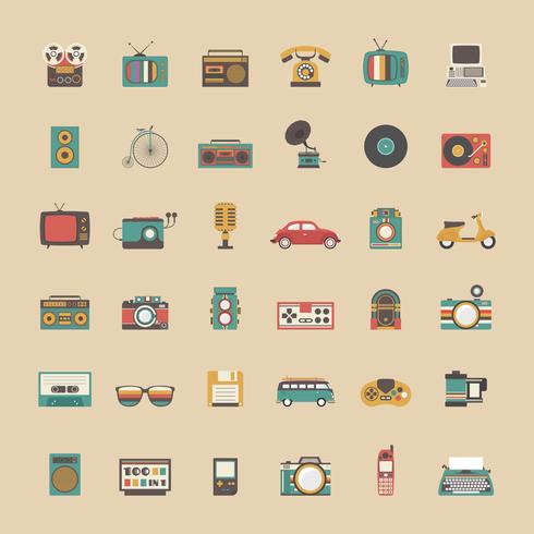 todo gadget retro vector