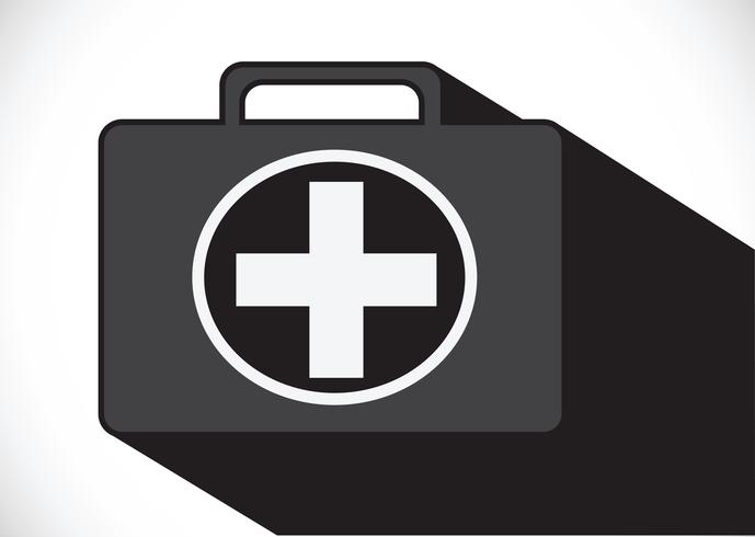 First aid kit icon vector