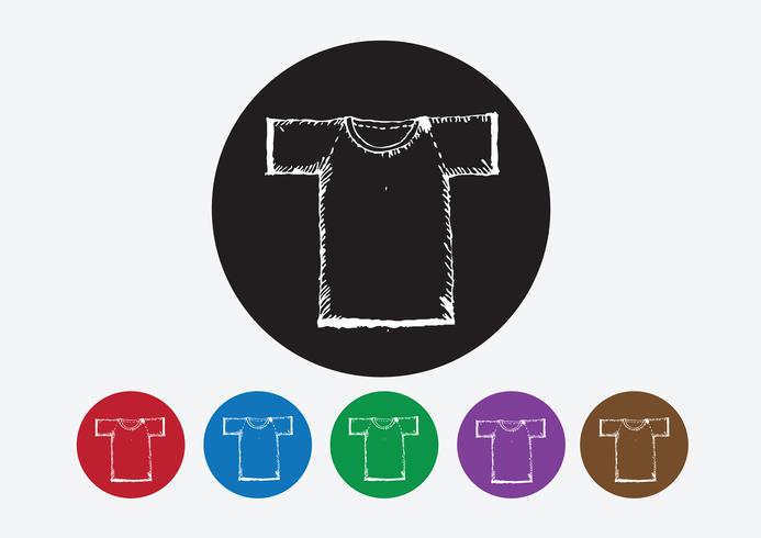 Apparel shirt and T-shirt Icon Clothing icons vector