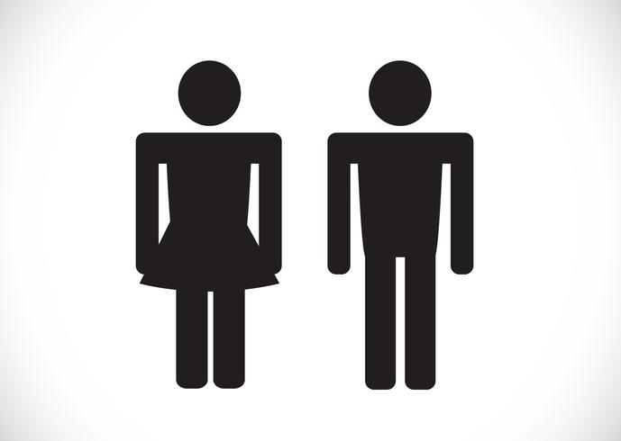 Pictogram Man Woman Sign icons, toilet sign or restroom icon vector