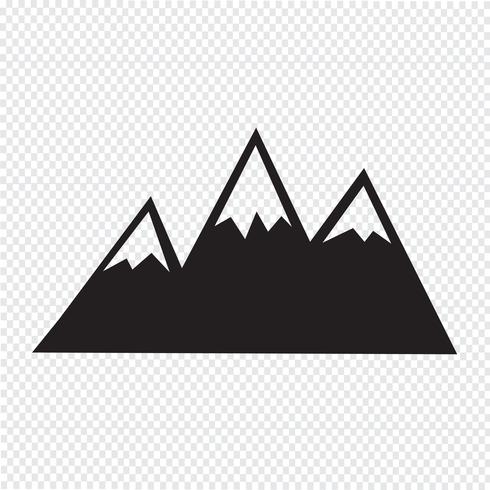 Mountains Icon  symbol sign vector