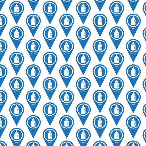 Pattern background Map pointer icon vector