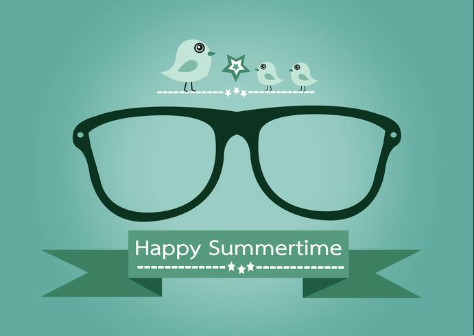 Summer concept idea design card vector