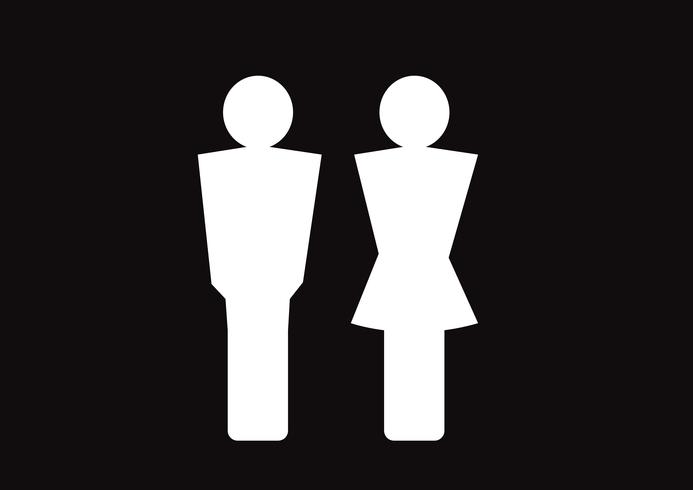 Pictogram Man Woman Sign icons, toilet sign or restroom icon vector